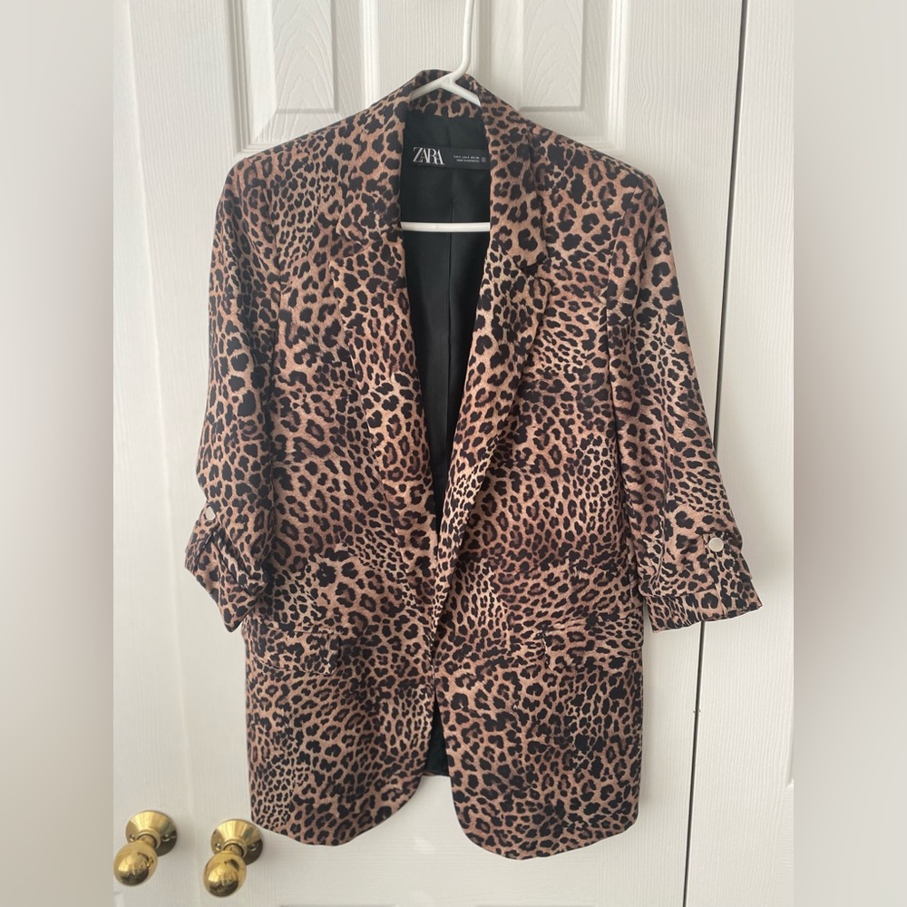 Leopard Print Blazer